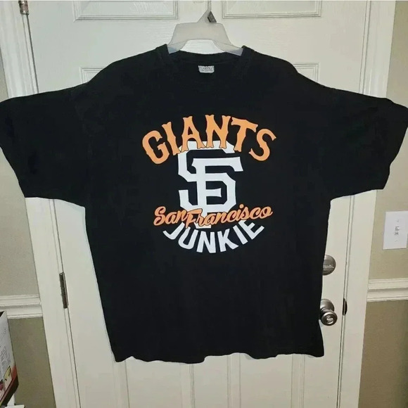 RARE SF San Francisco Giants Junkie Baseball Tee Big & Tall Men's 4XL Vintage - Picture 1 of 5